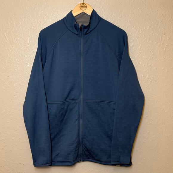 5.11 Tactical Men’s Stratos 1/4 Zip Waffle Midlayer Fleece Long Sleeve Blue Sz M - Picture 2 of 11